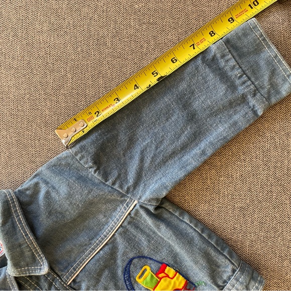 Catton Candy Vintage Denim Jacket with Train Embroidery - Picture 9 of 9